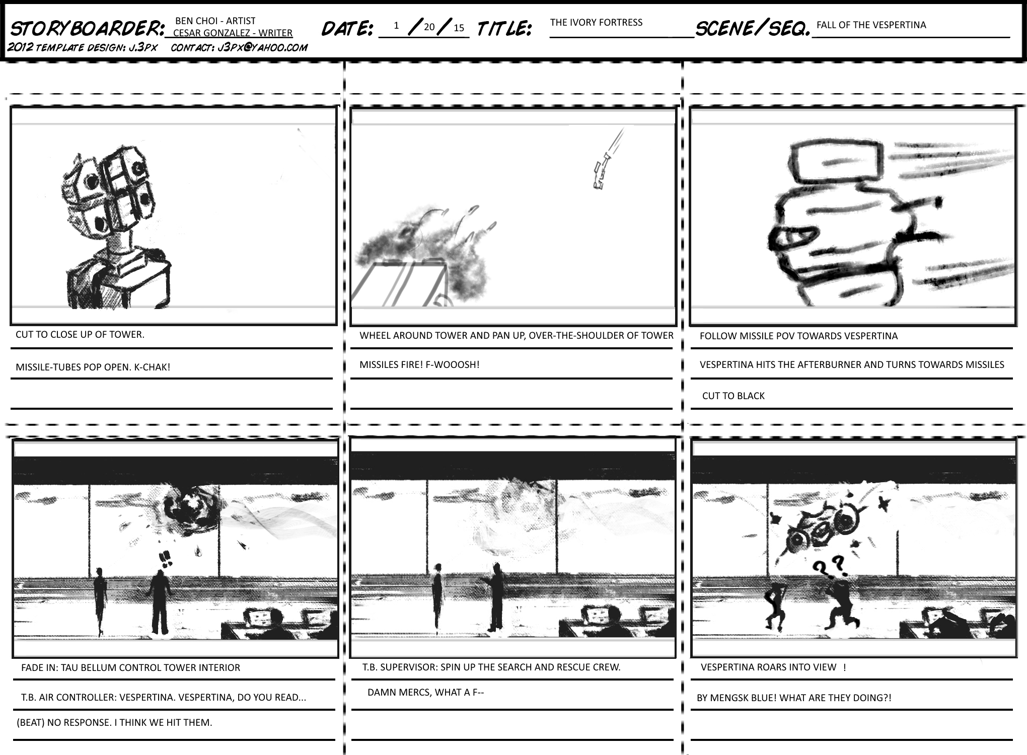 Fall of the Vespertina – Storyboard
